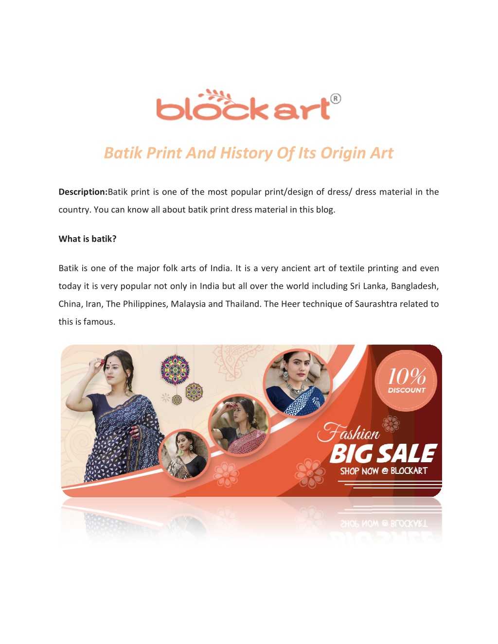 Blog: The Ancient Art of Batik Block Printing