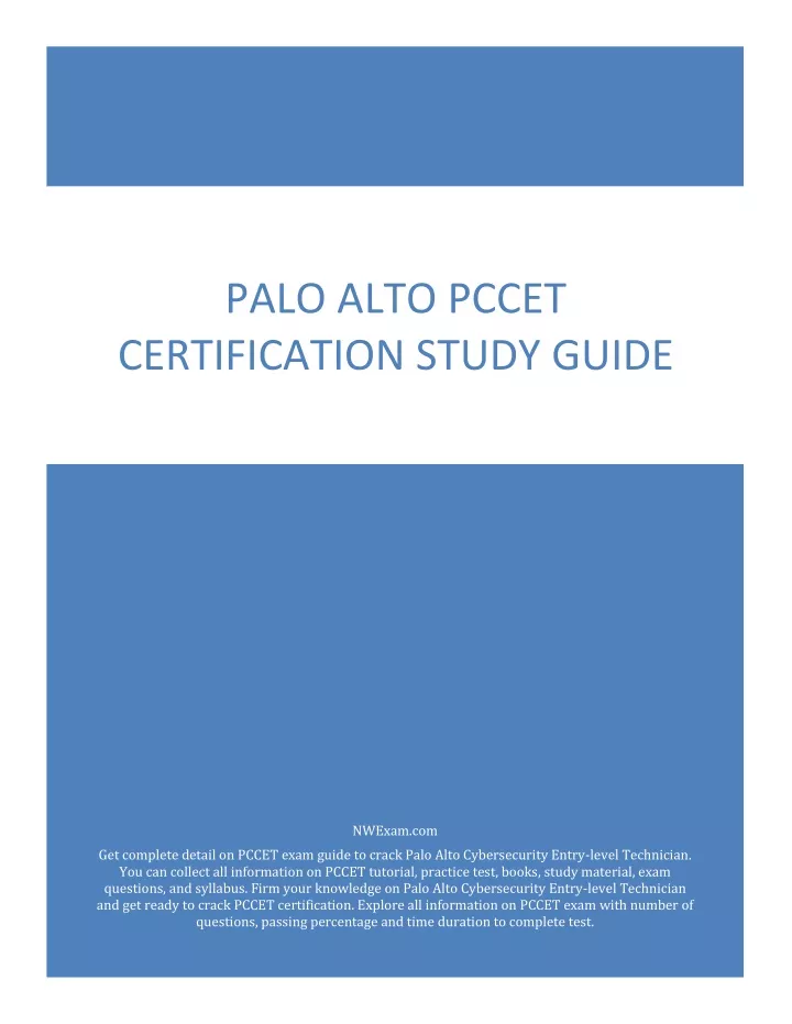 PCCET Valid Test Test