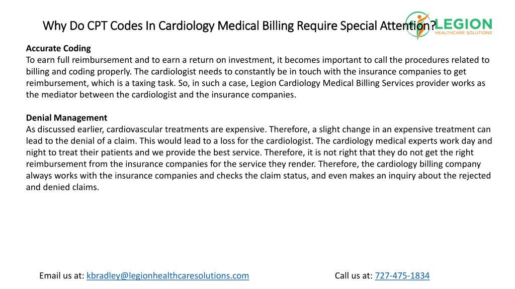 PPT - Why Do CPT Codes In Cardiology Medical Billing Require Special ...