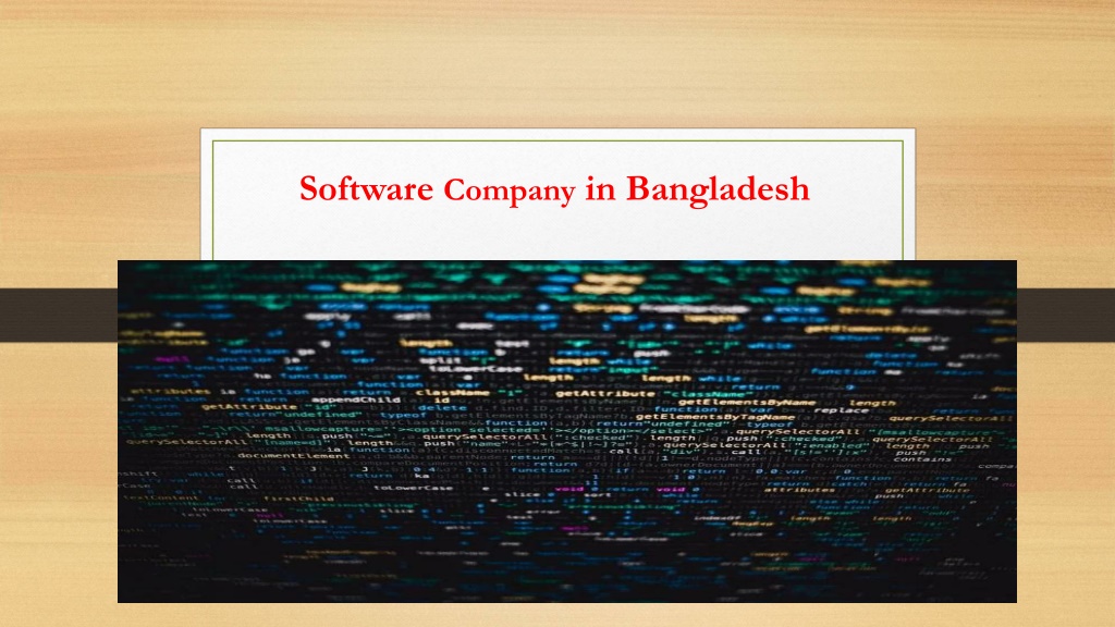 PPT - Software Company in Bangladesh - Semicolon IT Solutions ...