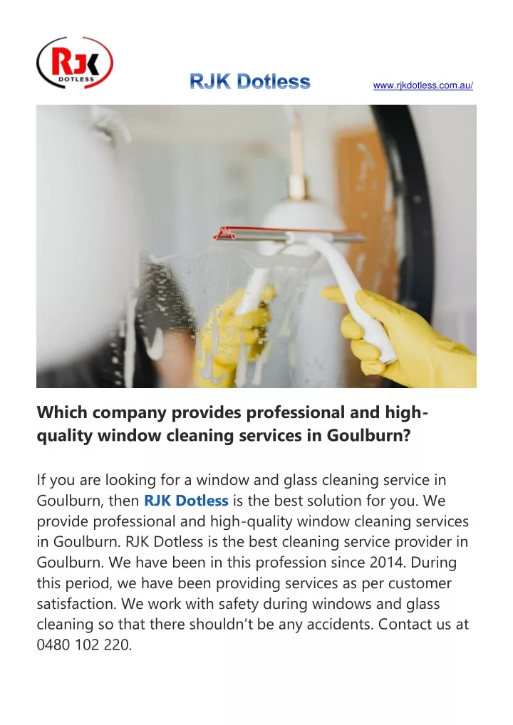 PPT Which company provides highquality window cleaning services in