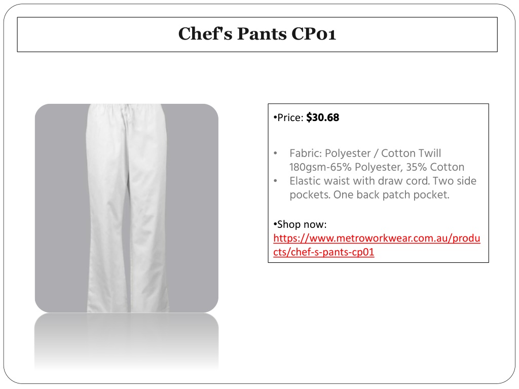 Chef's Pants CP01 main image 0