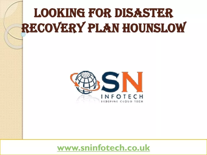 Looking For Disaster Recovery Plan Hounslow