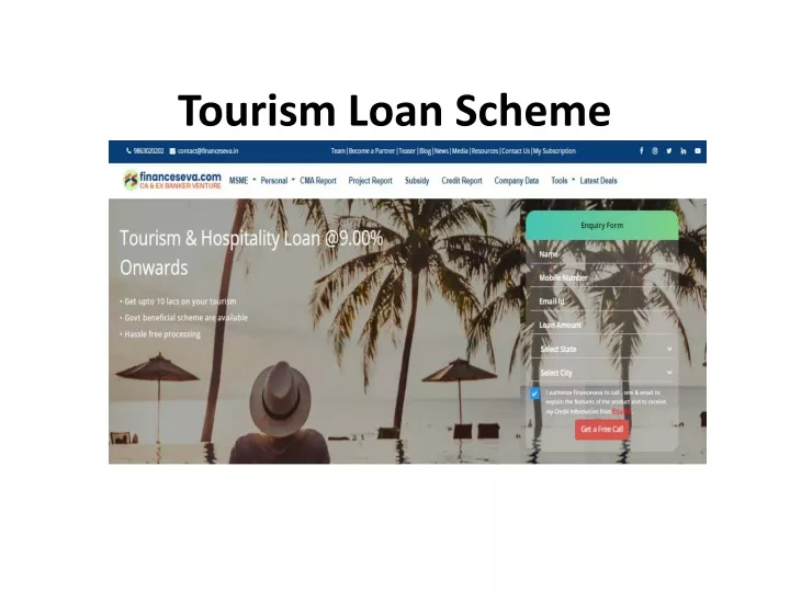 tourism development loan scheme