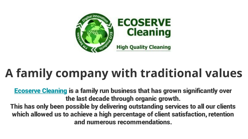 PPT - Ecoserve Cleaning Presentation PowerPoint Presentation, Free ...