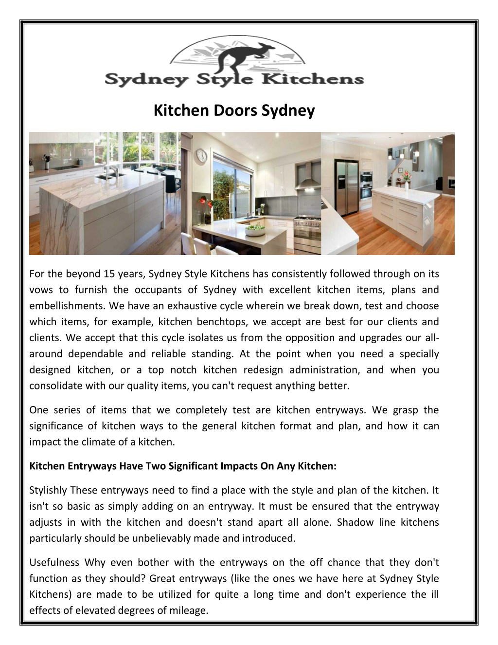 PPT - Kitchen Doors Sydney PowerPoint Presentation, free download - ID ...