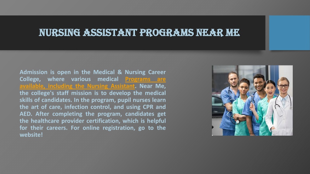 PPT Certified Nurse Assistant Program PowerPoint Presentation Free   Nursing Assistant Programs Near Me Nursing L 