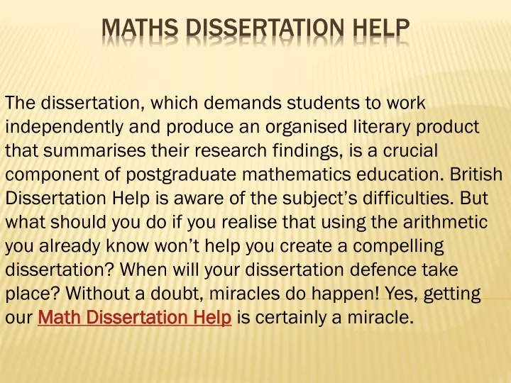 primary education maths dissertation ideas