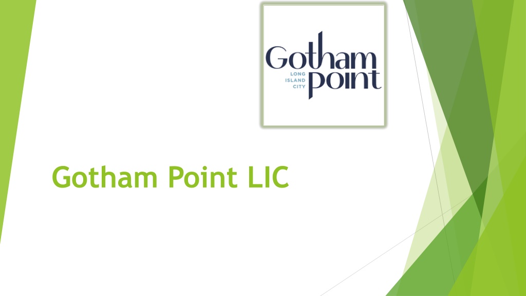 PPT LIC Waterfront Apartments Gotham Point PowerPoint Presentation