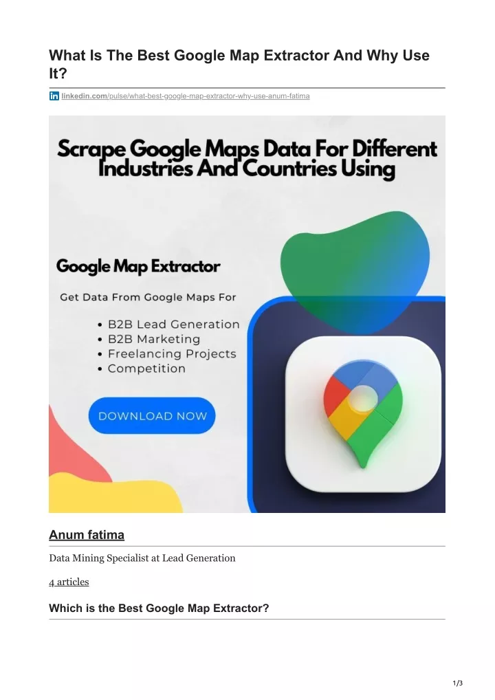 What Is The Best Google Map Extractor N 