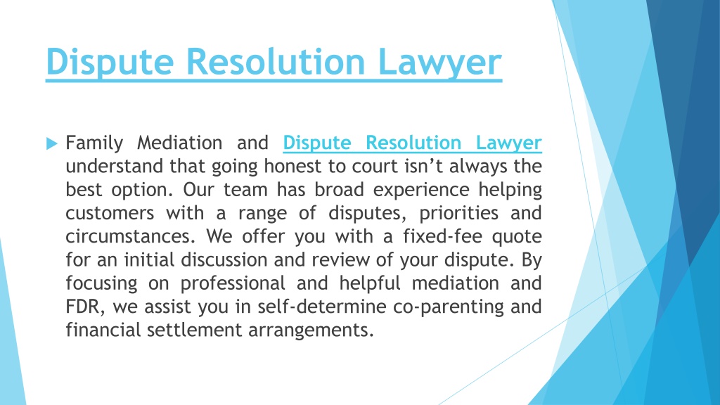 Ppt Dispute Resolution Lawyer And Legal Separation Australia