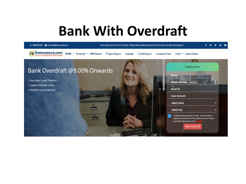 banks with immediate overdraft