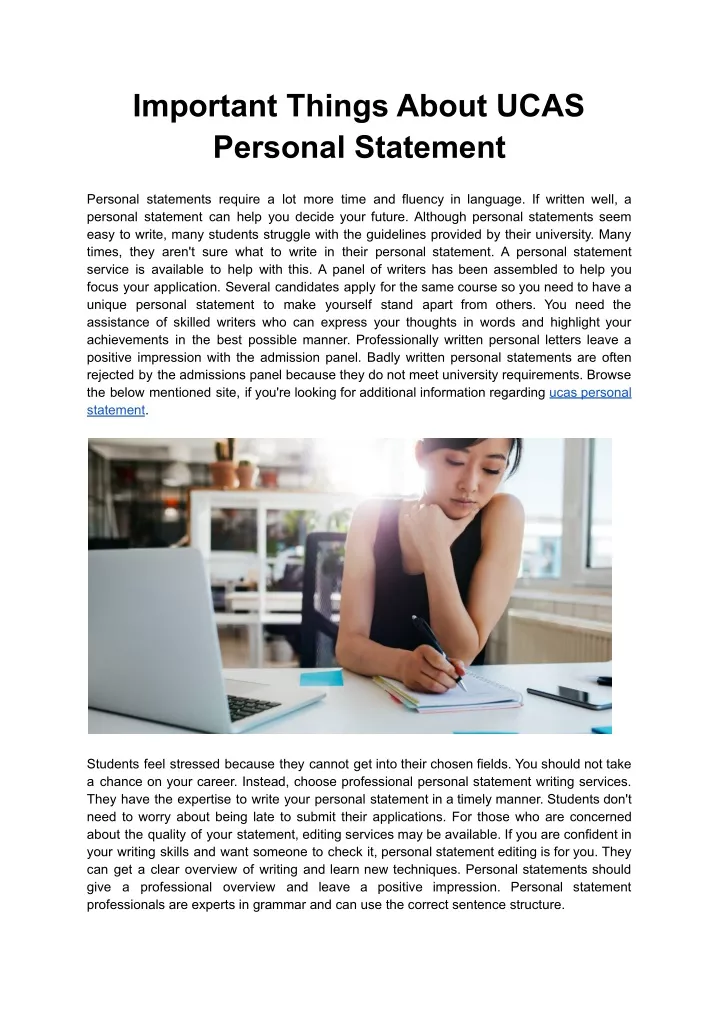 what is the ucas personal statement word limit