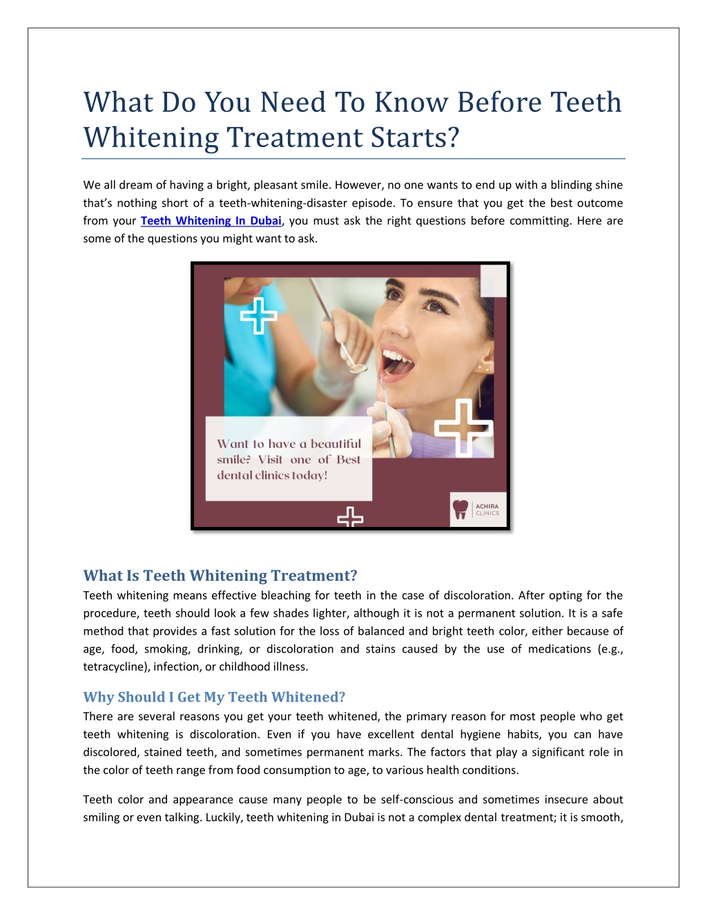 PPT - What Do You Need To Know Before Teeth Whitening Treatment Starts ...