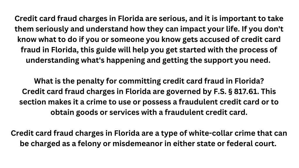 Ppt Everything You Need To Know About Credit Card Fraud Charges In