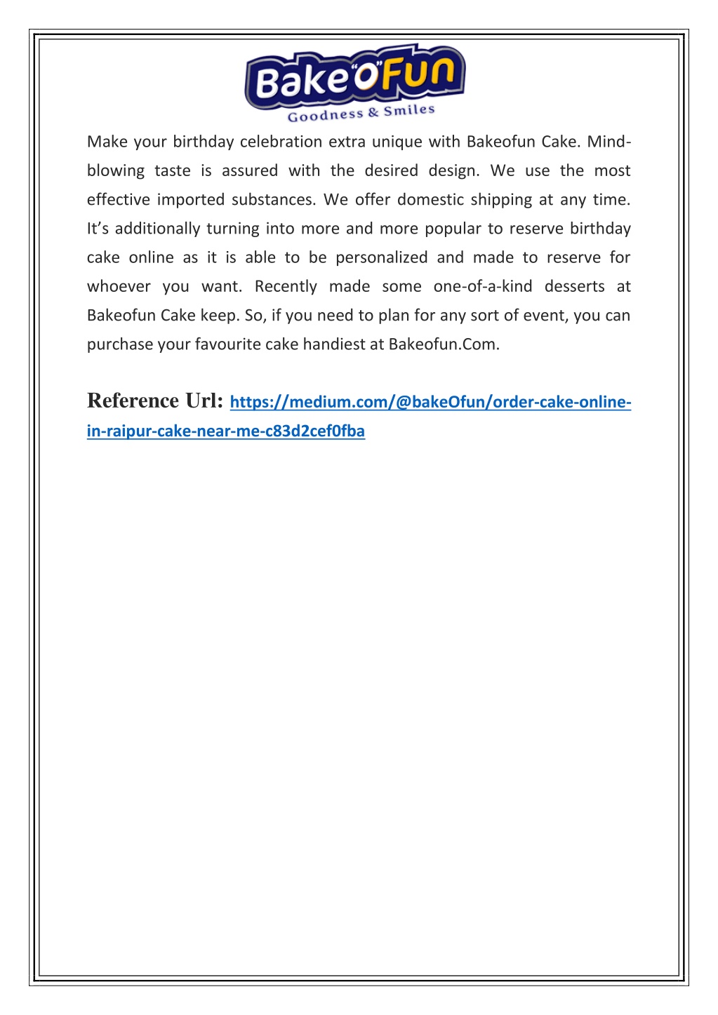 PPT Order Cake Online in Raipur , India PowerPoint Presentation, free download ID11607902