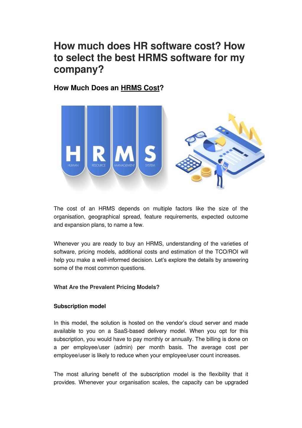 PPT   How Much Does HR Software Cost_How To Select The Best HRMS