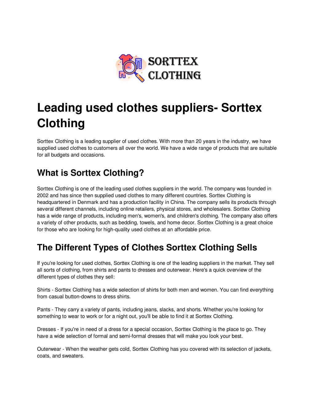 PPT - Best Used Clothes Suppliers PowerPoint Presentation, free download -  ID:11608820