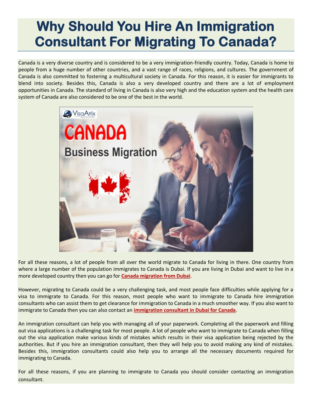 PPT - Why Should You Hire An Immigration Consultant For Migrating To ...