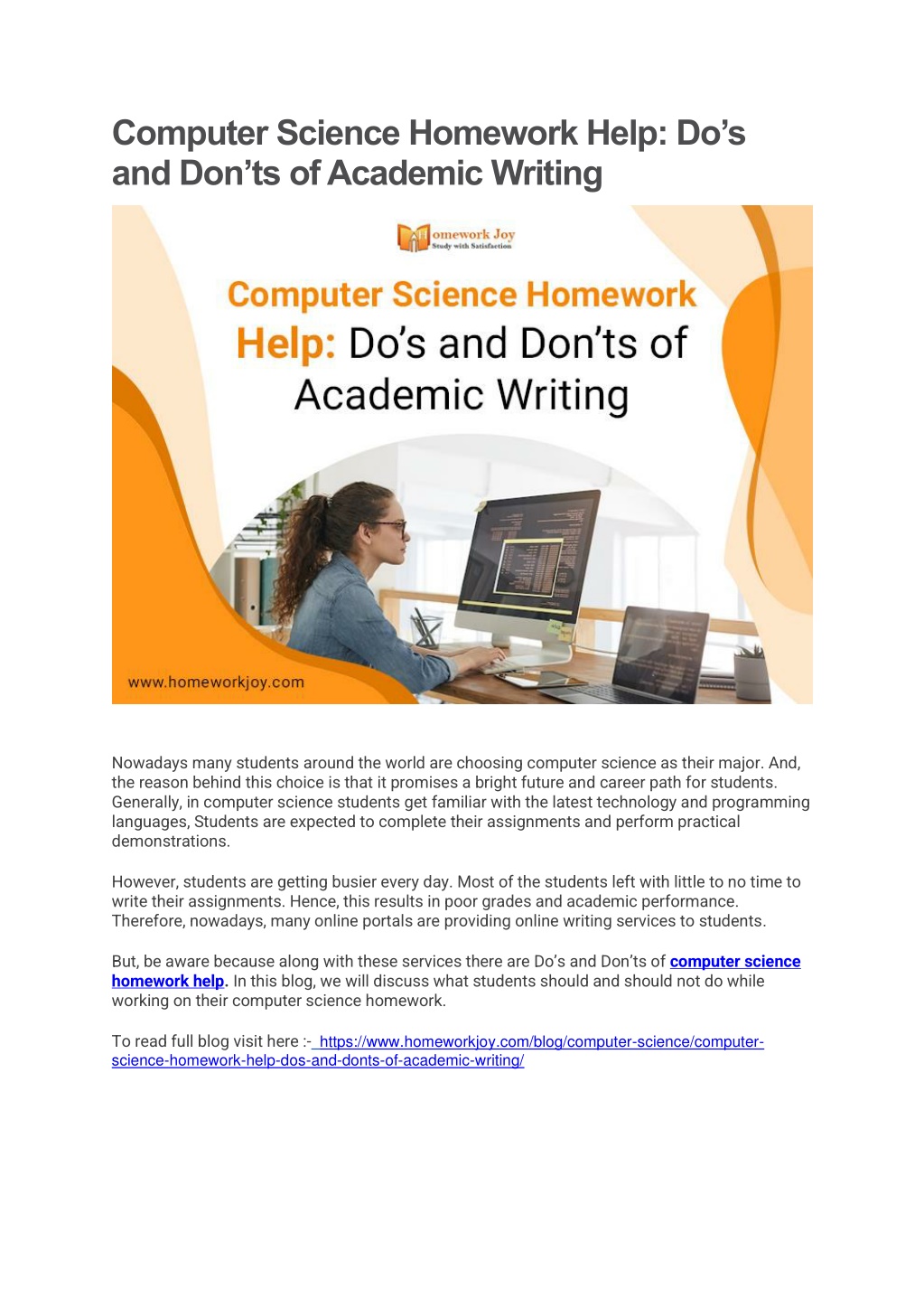 computer science homework help free