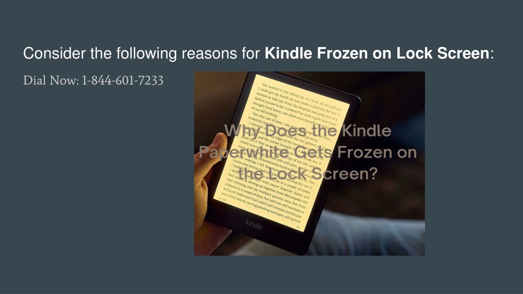 PPT - Why Does the Kindle Paperwhite Gets Frozen on the Lock Screen