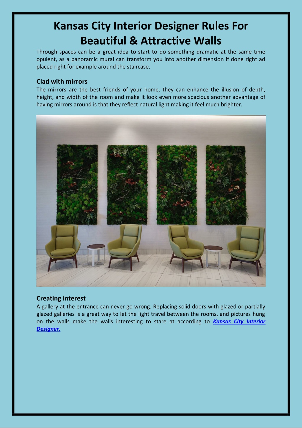 PPT - Guidelines from a Kansas City interior designer for stunning and ...