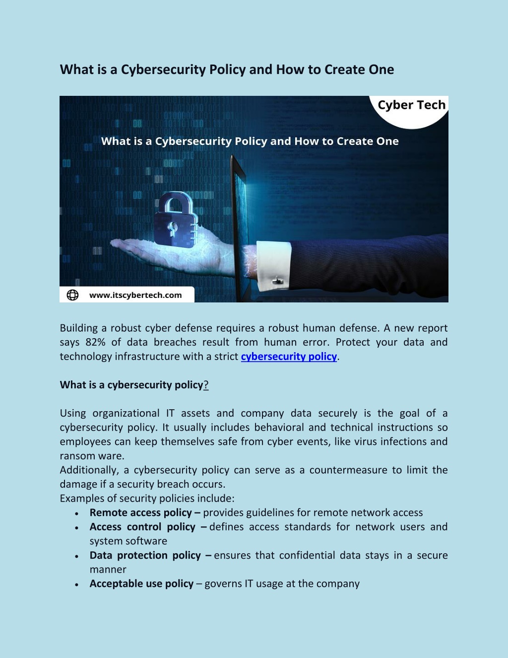 Ppt What Is A Cybersecurity Policy And How To Create One Powerpoint Presentation Id11612162 1174