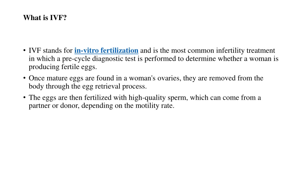 PPT - What Is the Difference Between IUI and IVF? PowerPoint ...