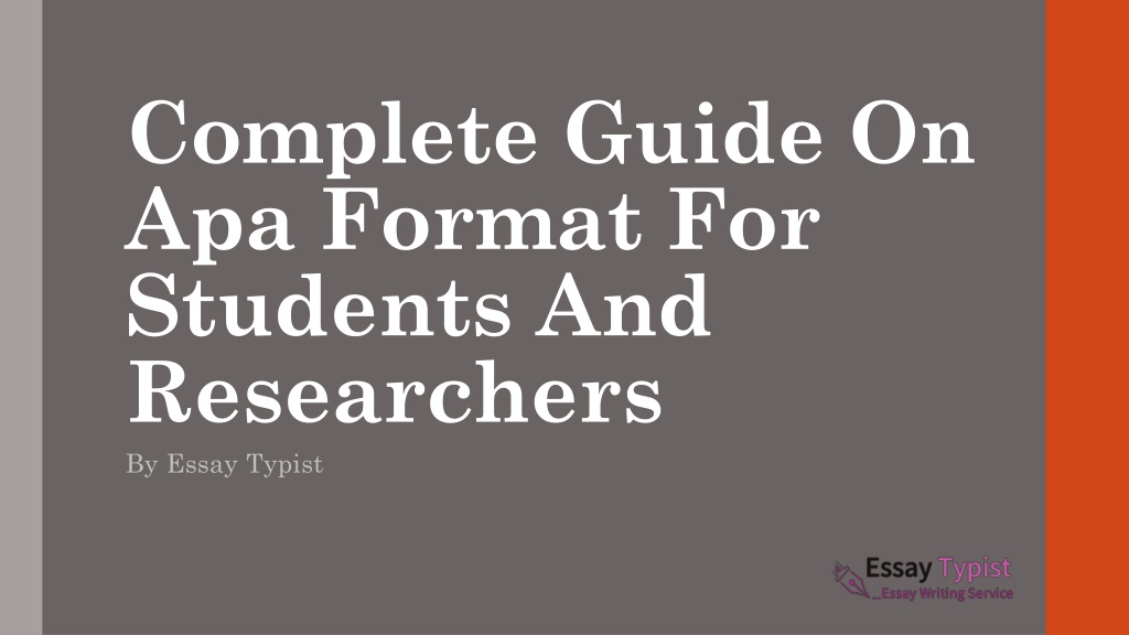 apa format for students & researchers