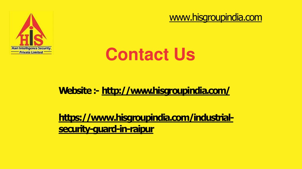 PPT Best Industrial Security Guard In Raipur PowerPoint Presentation
