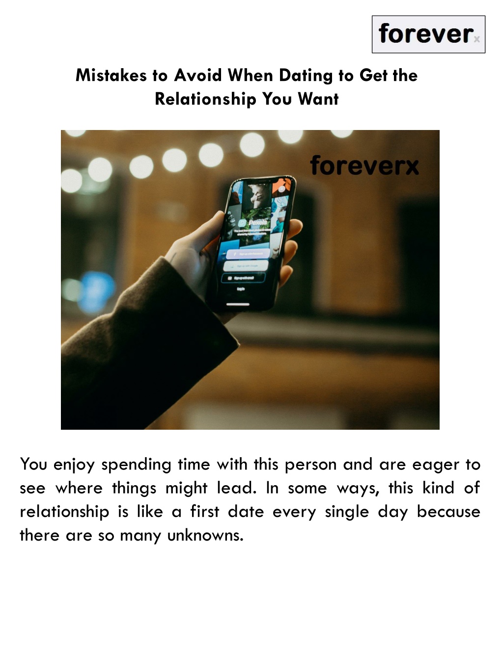 Ppt Mistakes To Avoid When Dating To Get The Relationship You Want