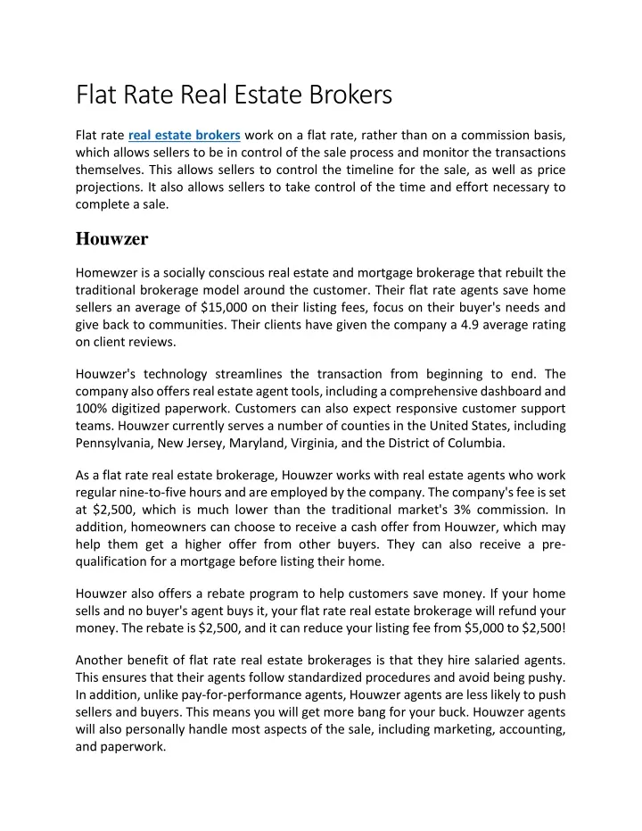 real estate broker essay