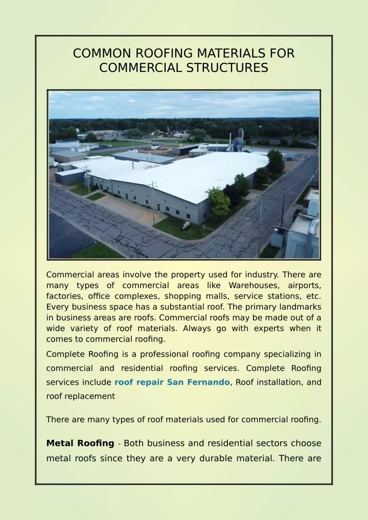 PPT How Long Does A Commercial Rubber Roof Last PowerPoint