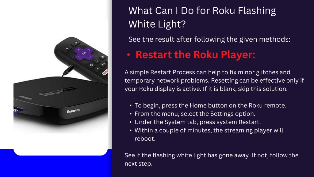 PPT Roku Blinking White Light How To Easily Fix PowerPoint