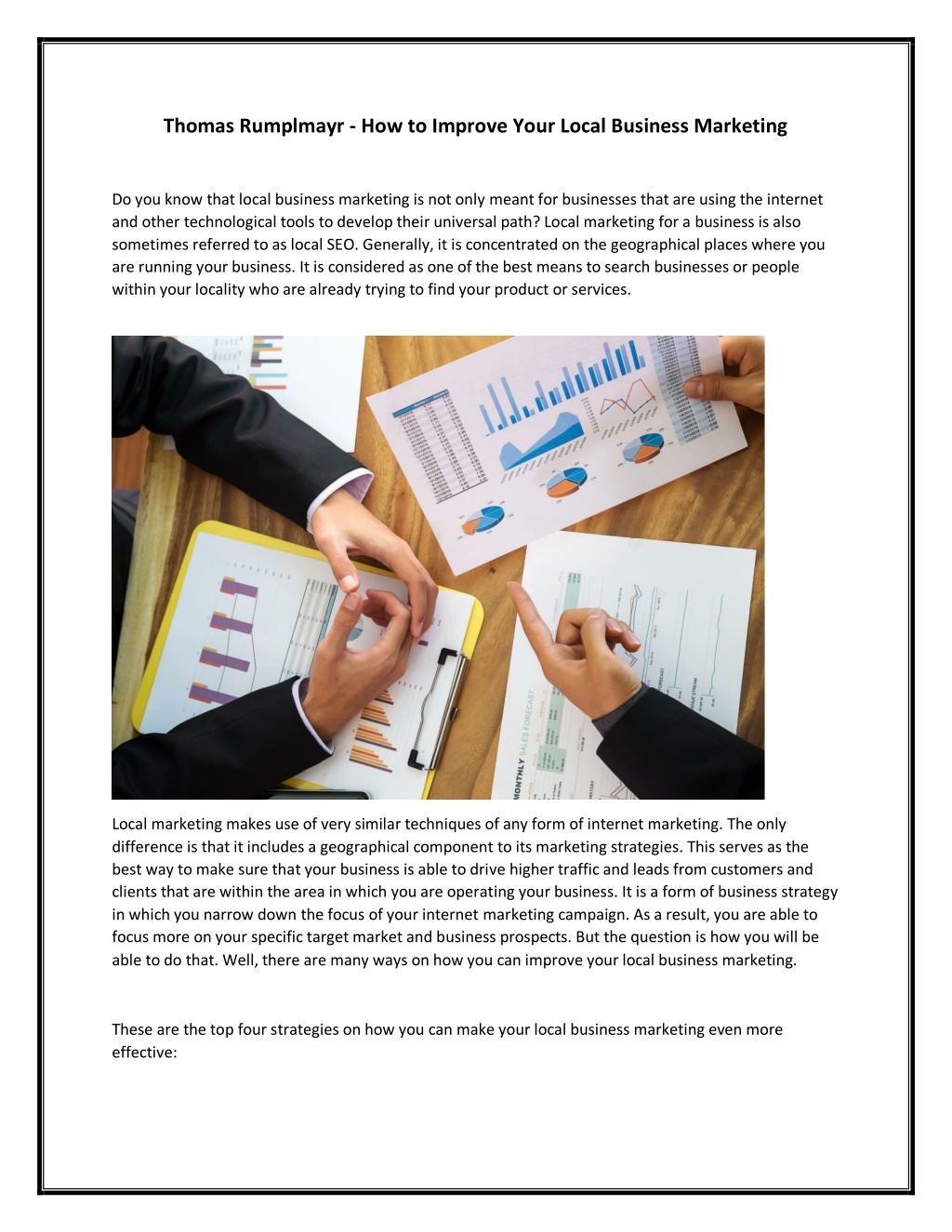 PPT - Thomas Rumplmayr - How to Improve Your Local Business Marketing ...