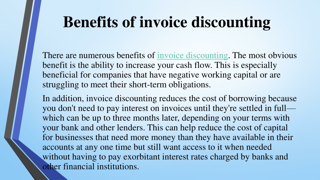 PPT - How To Cut Costs With Invoice Discounting PowerPoint Presentation ...