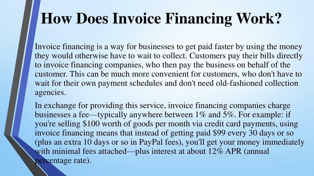 PPT - Invoice Financing How To Get Your Invoices Paid Faster PowerPoint ...