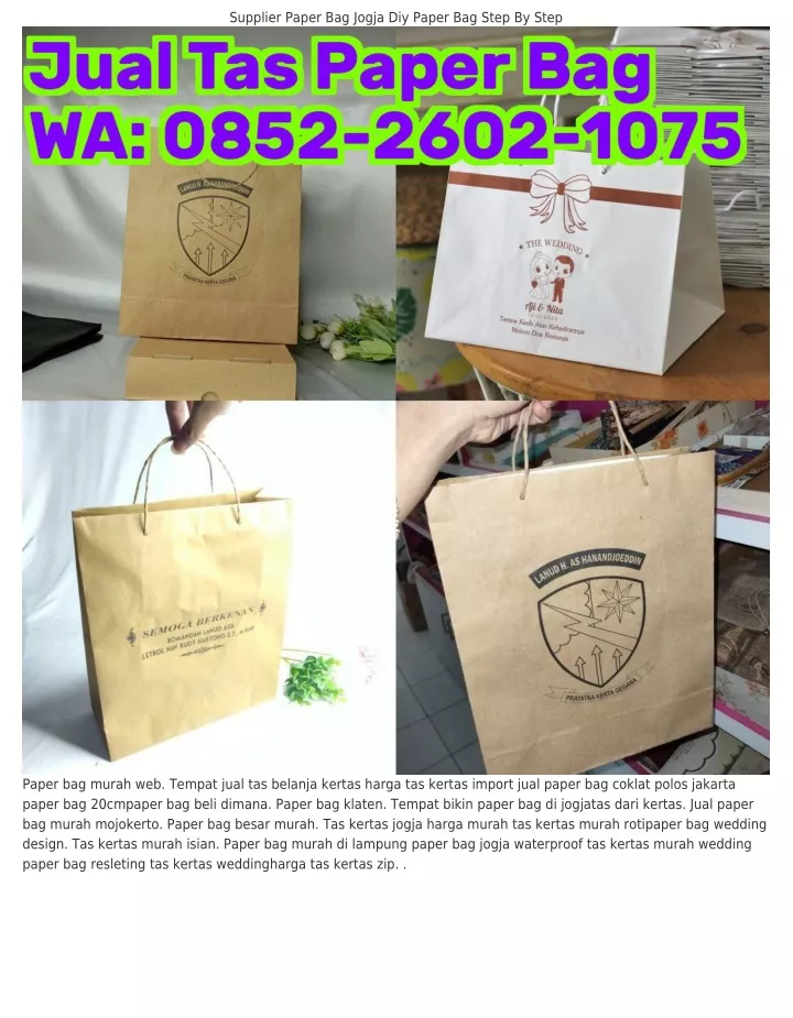 Ppt L Wa Paper Bag Jogja Pcs Custom Paper Bag Jogja Powerpoint Presentation