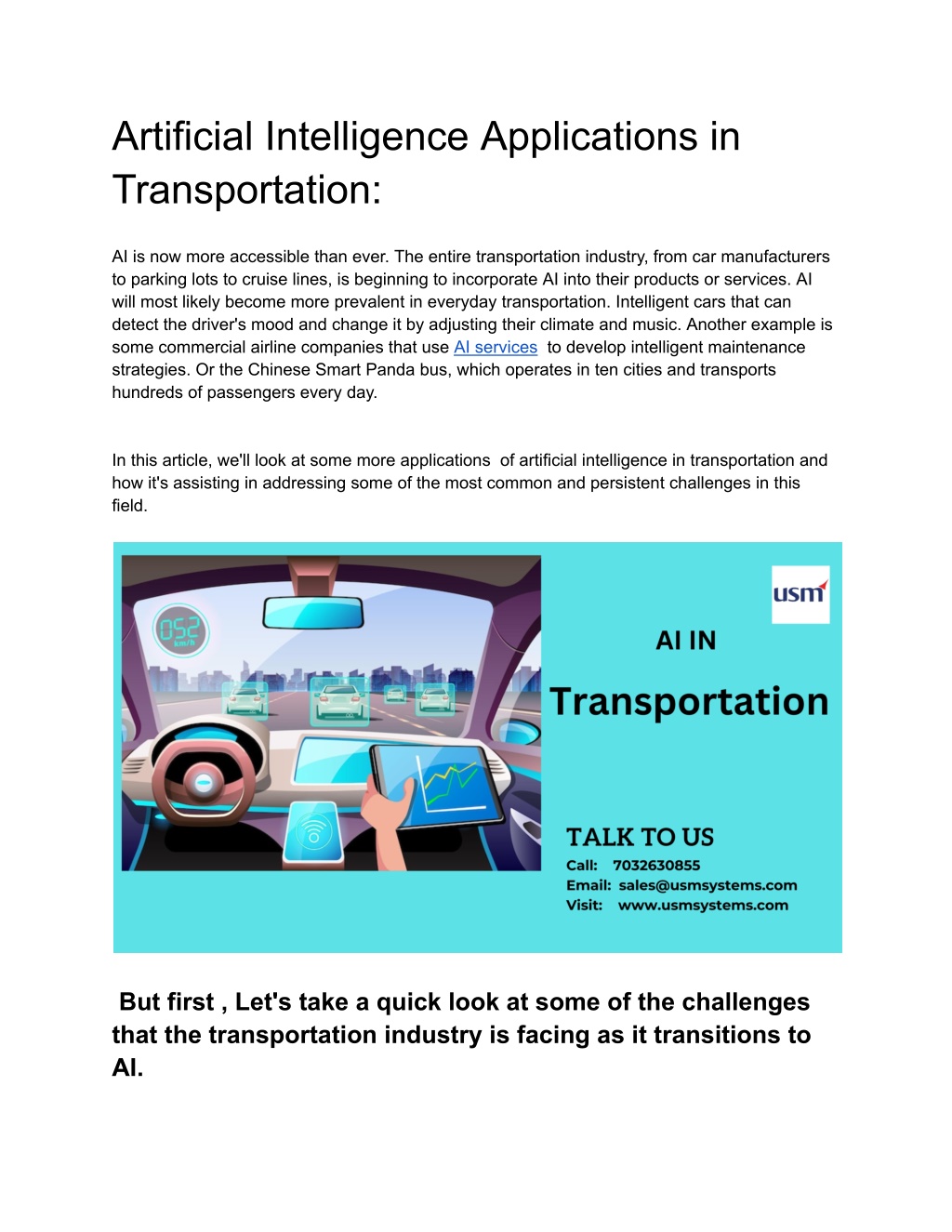 PPT - S1- AI In Transportation- - Google Docs PowerPoint Presentation ...