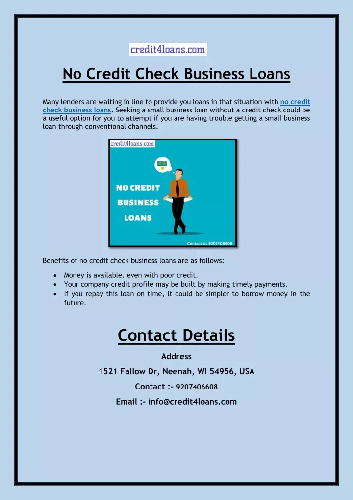 ppt-no-credit-check-business-loans-powerpoint-presentation-free