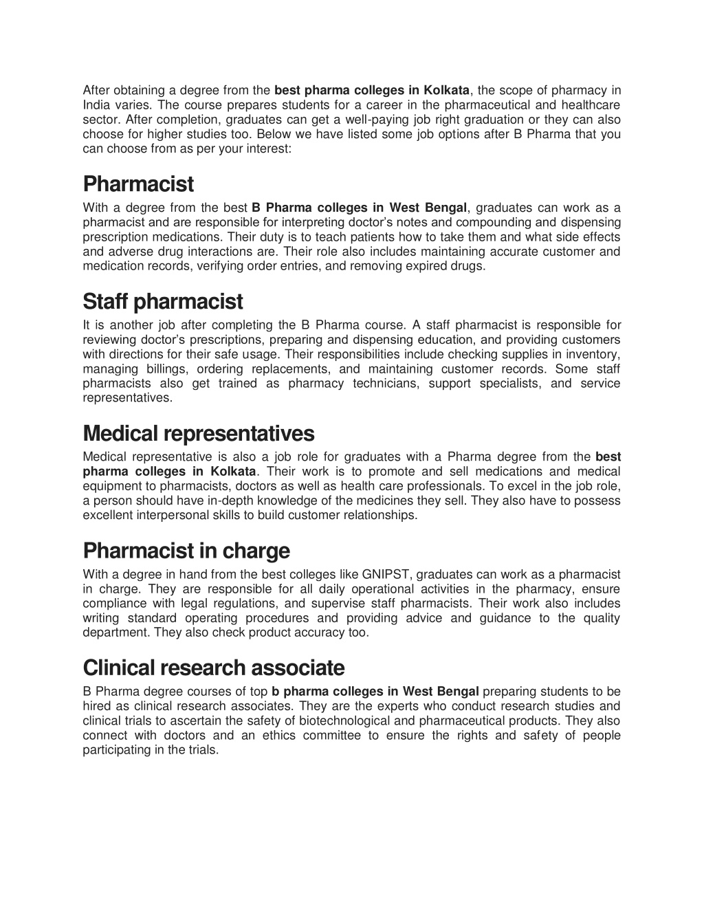 scope after phd in pharmacy