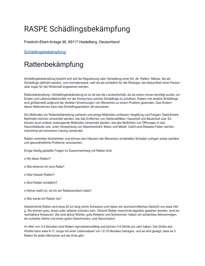 PPT RASPE Sch dlingsbek mpfung PowerPoint Presentation Free Download 