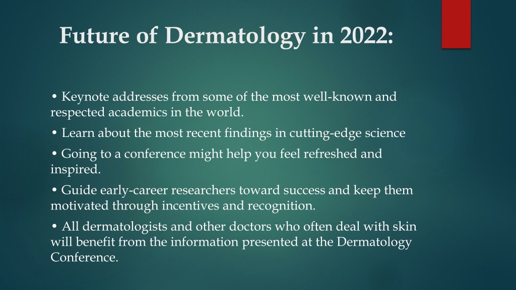 PPT Comprehensive Guide Dermatologist Conference In UAE PowerPoint