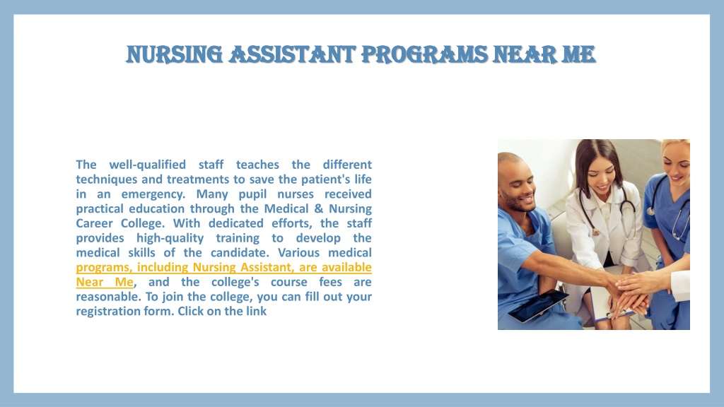 PPT Certified Medical Assistant Course PowerPoint Presentation Free   Nursing Assistant Programs Near Me Nursing L 