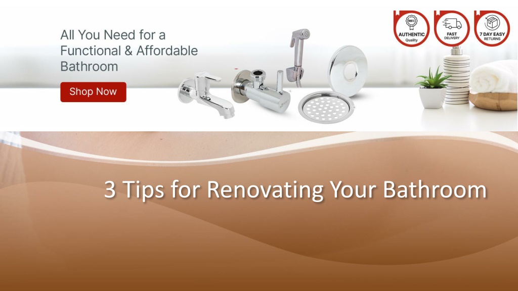 Ppt 3 Tips For Renovating Your Bathroom Powerpoint Presentation Free