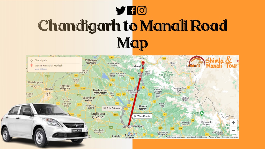 Chandigarh To Manali Road Chandigarh To Manali L 