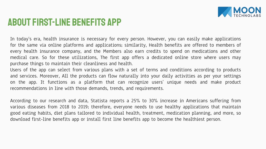 PPT The Latest FirstLine Benefits App Has Finally Been Revealed