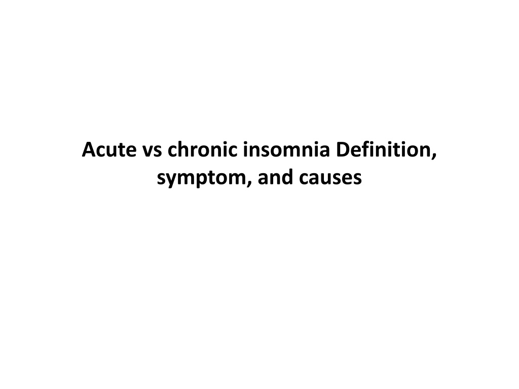 apparent persistent insomnia definition