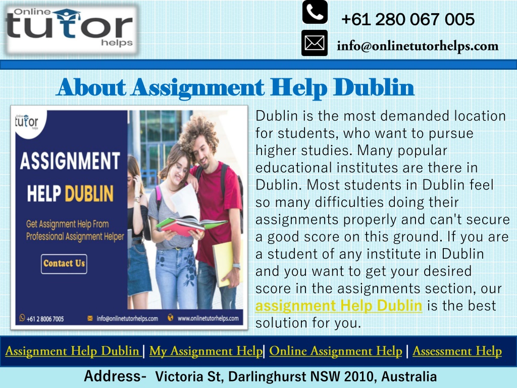 assignment help dublin