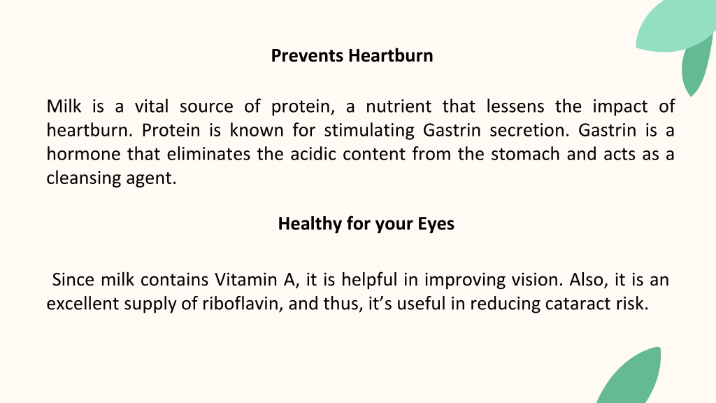 PPT - Incredible Health Benefits of Gir Cow Milk PowerPoint